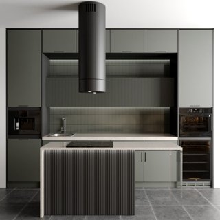 3D модель Modern kitchen 1 для категории Кухня / Кухни - превью