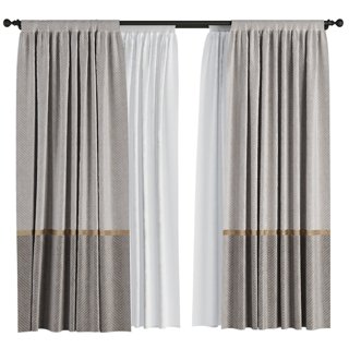 3D модель Curtain Set M64 для категории Другие модели / Шторы - превью