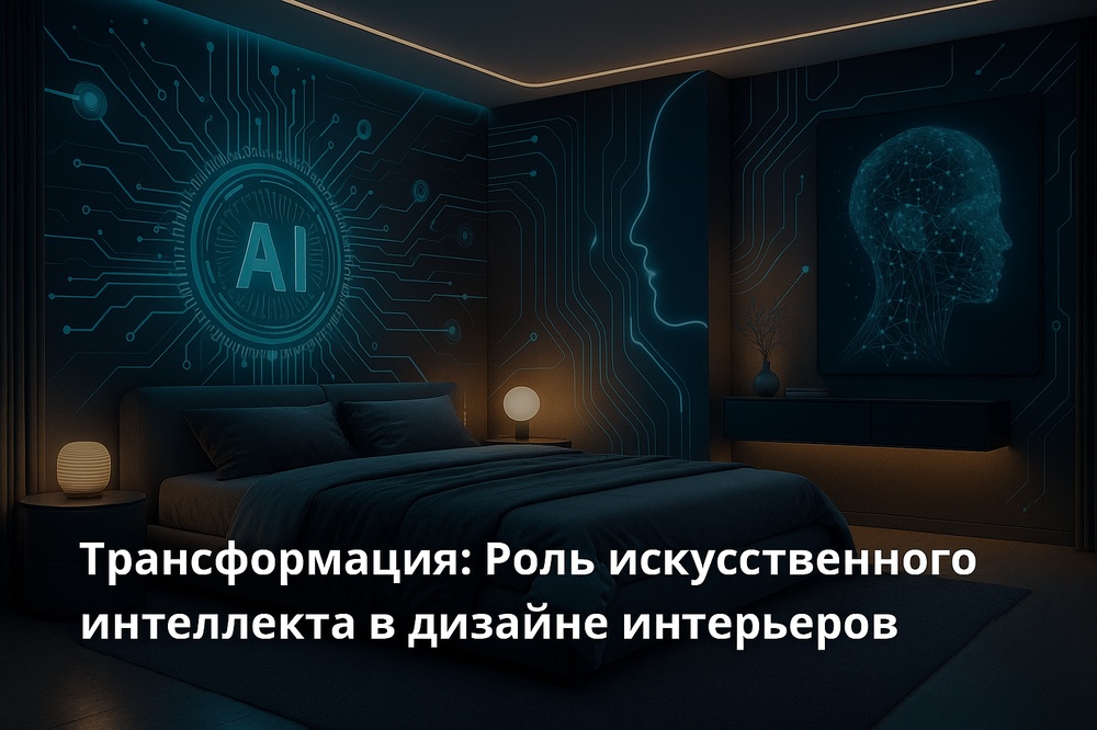 Трансформация: Роль искусственного интеллекта в дизайне интерьеров - обложка статьи на 3dmetria