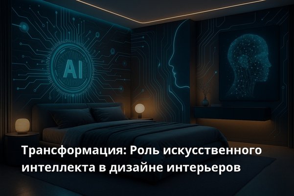 Трансформация: Роль искусственного интеллекта в дизайне интерьеров - обложка статьи на 3dmetria