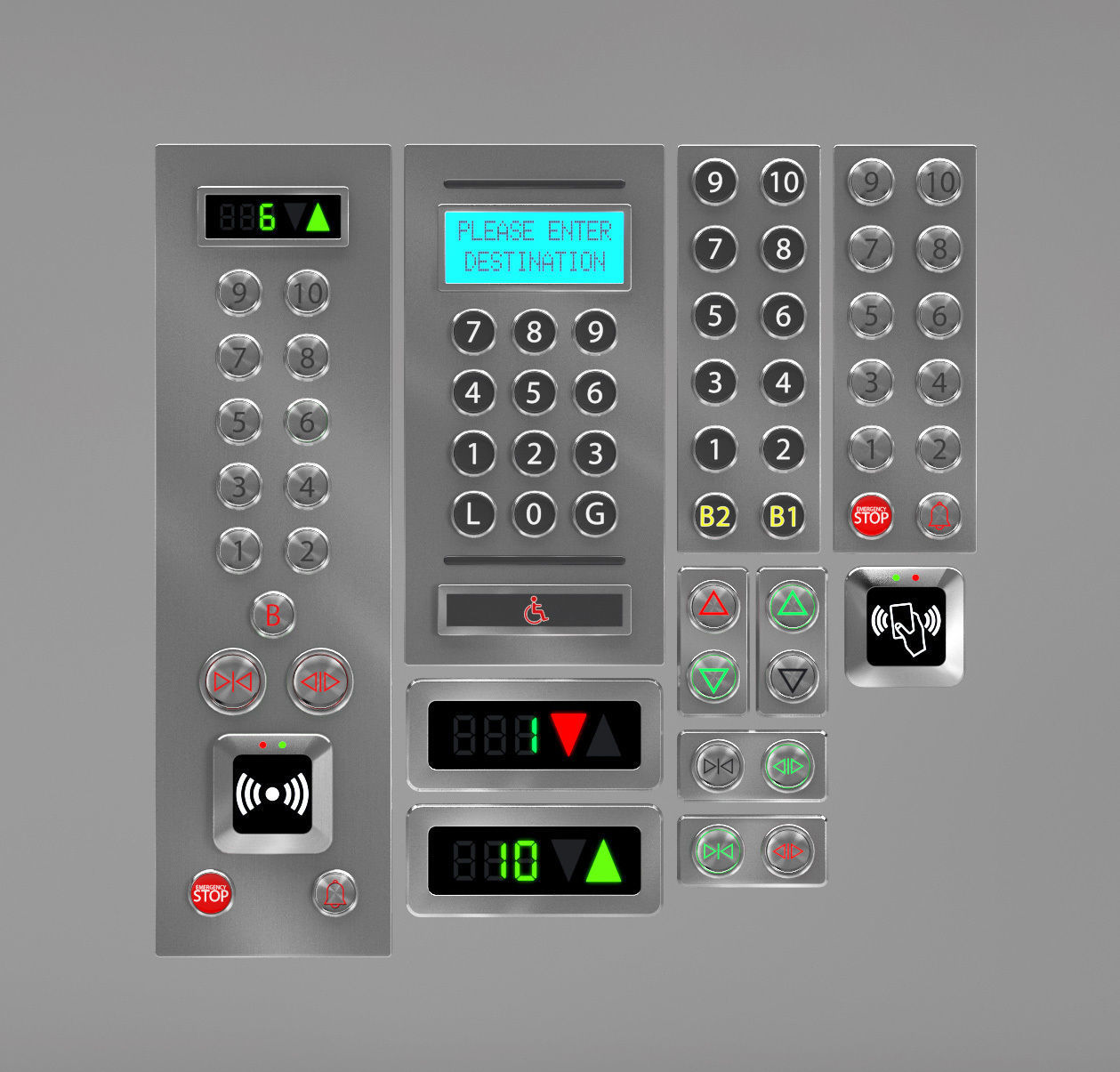 3D модель Elevator control panels для категории Другие модели / Разное - превью