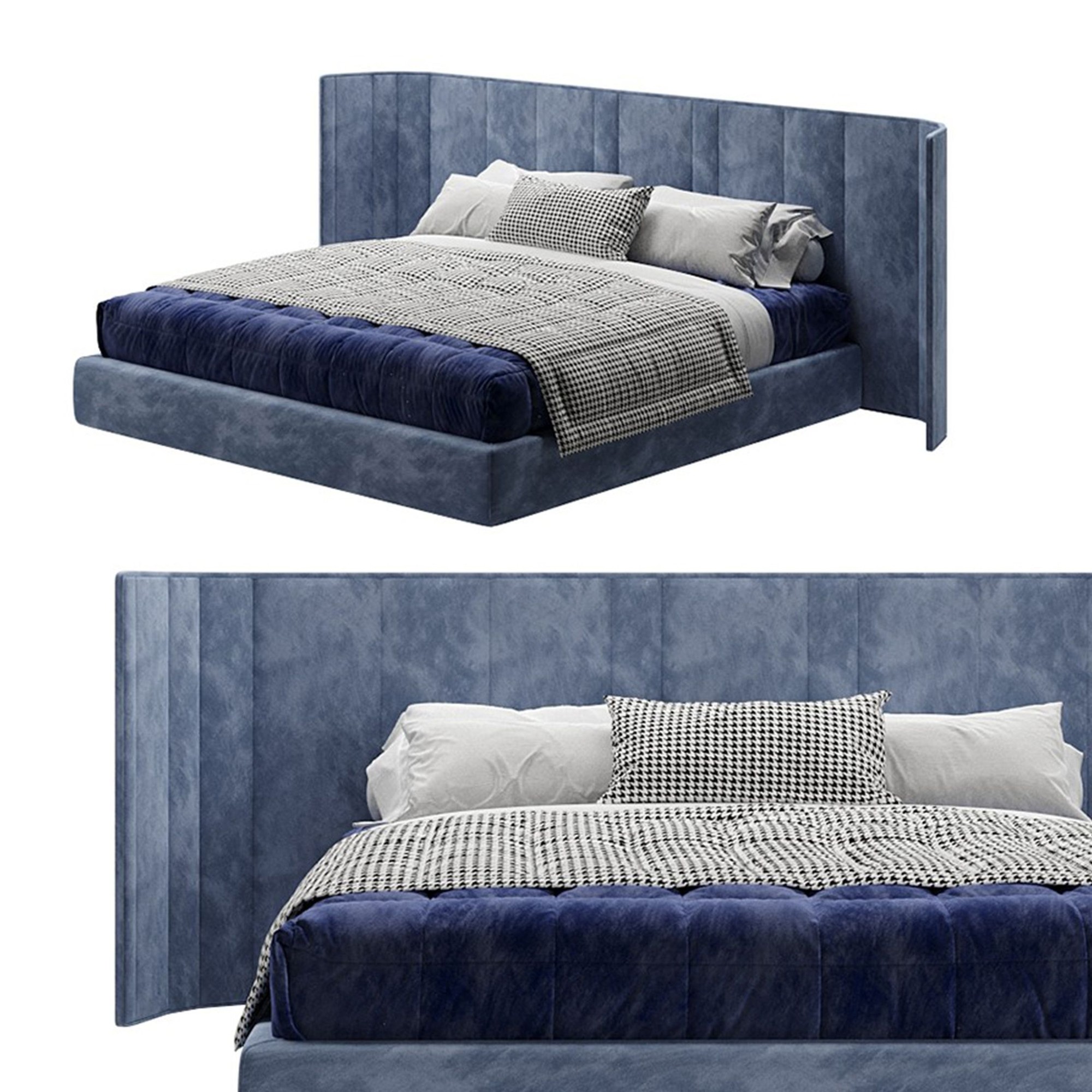 3D модель Bed 01 для категории Мебель / Кровати - превью