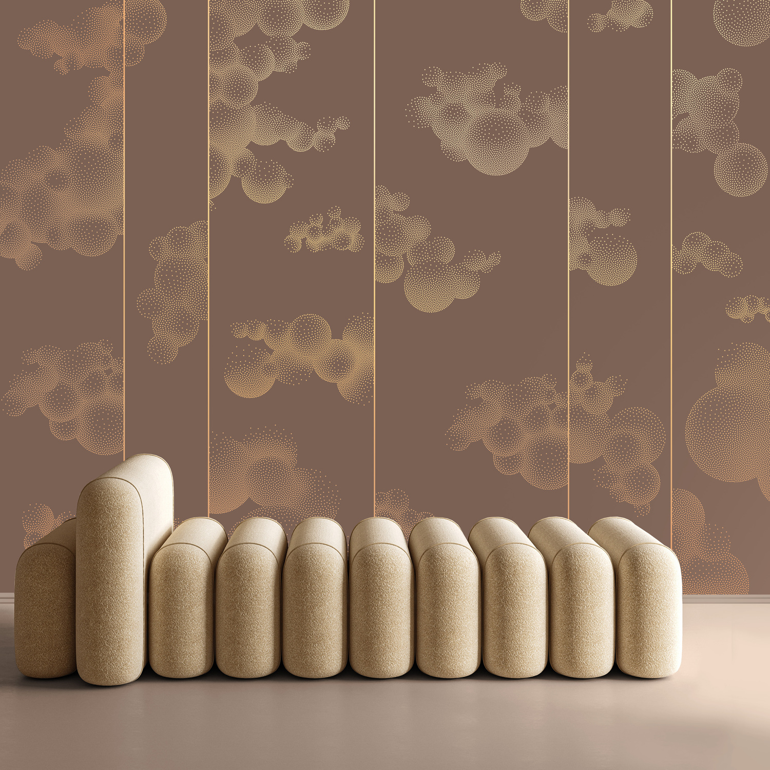 3D модель PINEGIN WALL & FRESCO | Панно Lines-PL004 для категории Текстуры / Стены, обои - превью