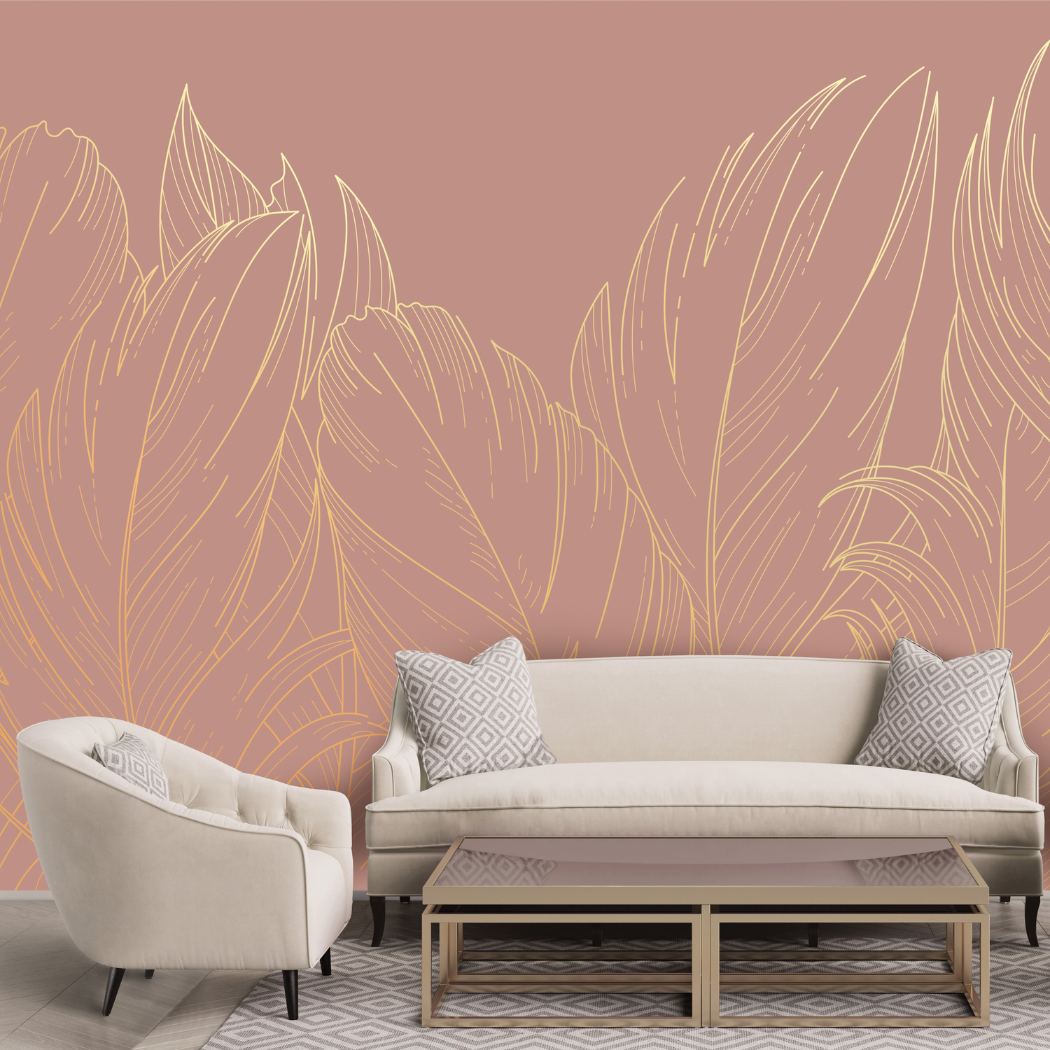 3D модель PINEGIN WALL & FRESCO | Панно Lines-PL011 для категории Текстуры / Стены, обои - превью