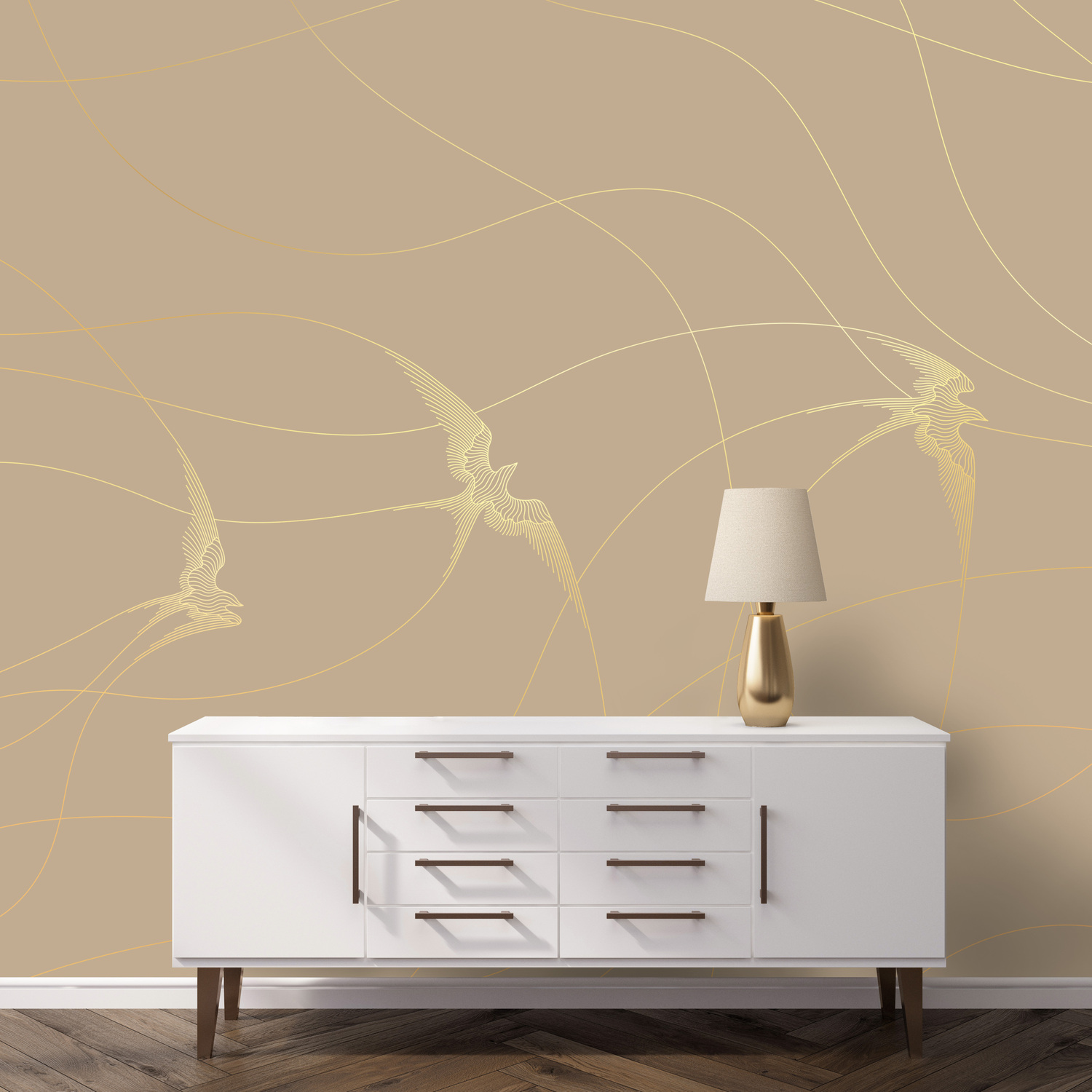 3D модель PINEGIN WALL & FRESCO | Панно Lines-PL016 для категории Текстуры / Стены, обои - превью