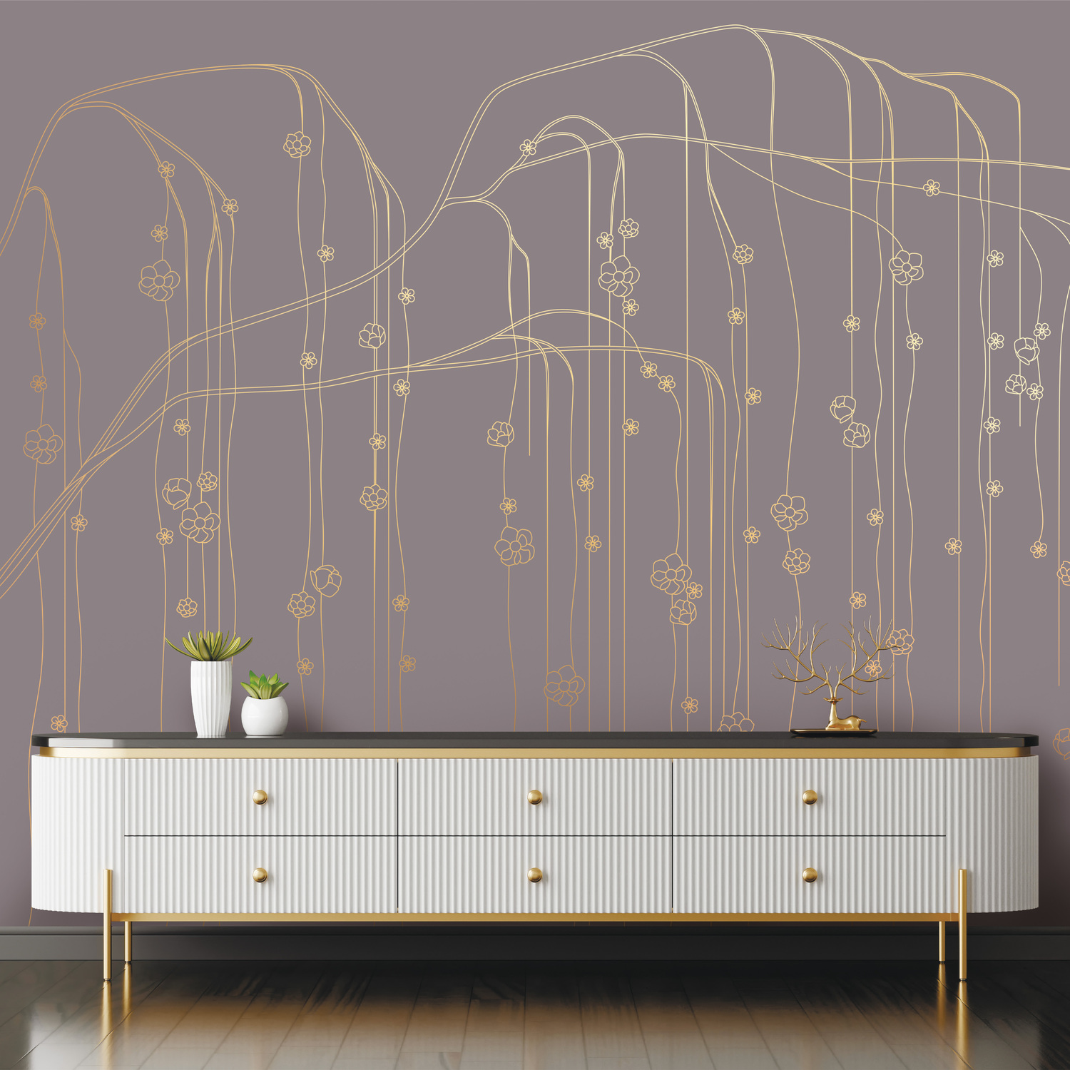 3D модель PINEGIN WALL & FRESCO | Панно Lines-PL020 для категории Текстуры / Стены, обои - превью
