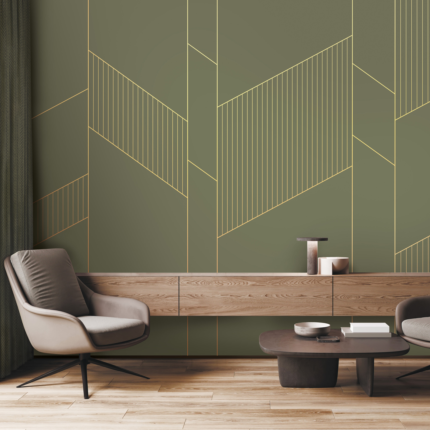 3D модель PINEGIN WALL & FRESCO | Панно Lines-PL072 для категории Текстуры / Стены, обои - превью