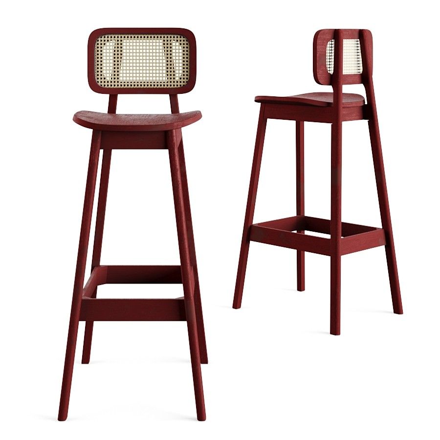 3D модель Domino Bar Stool для категории Мебель / Стулья - превью