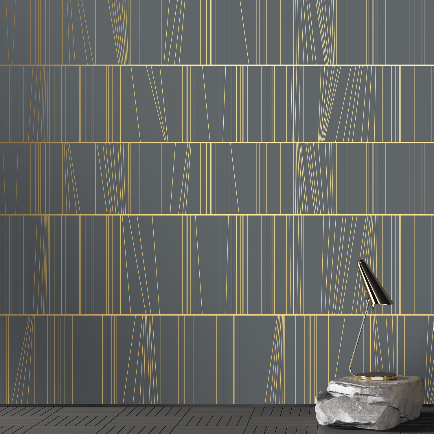 3D модель PINEGIN WALL & FRESCO | Панно Lines-PL087 для категории Текстуры / Стены, обои - превью