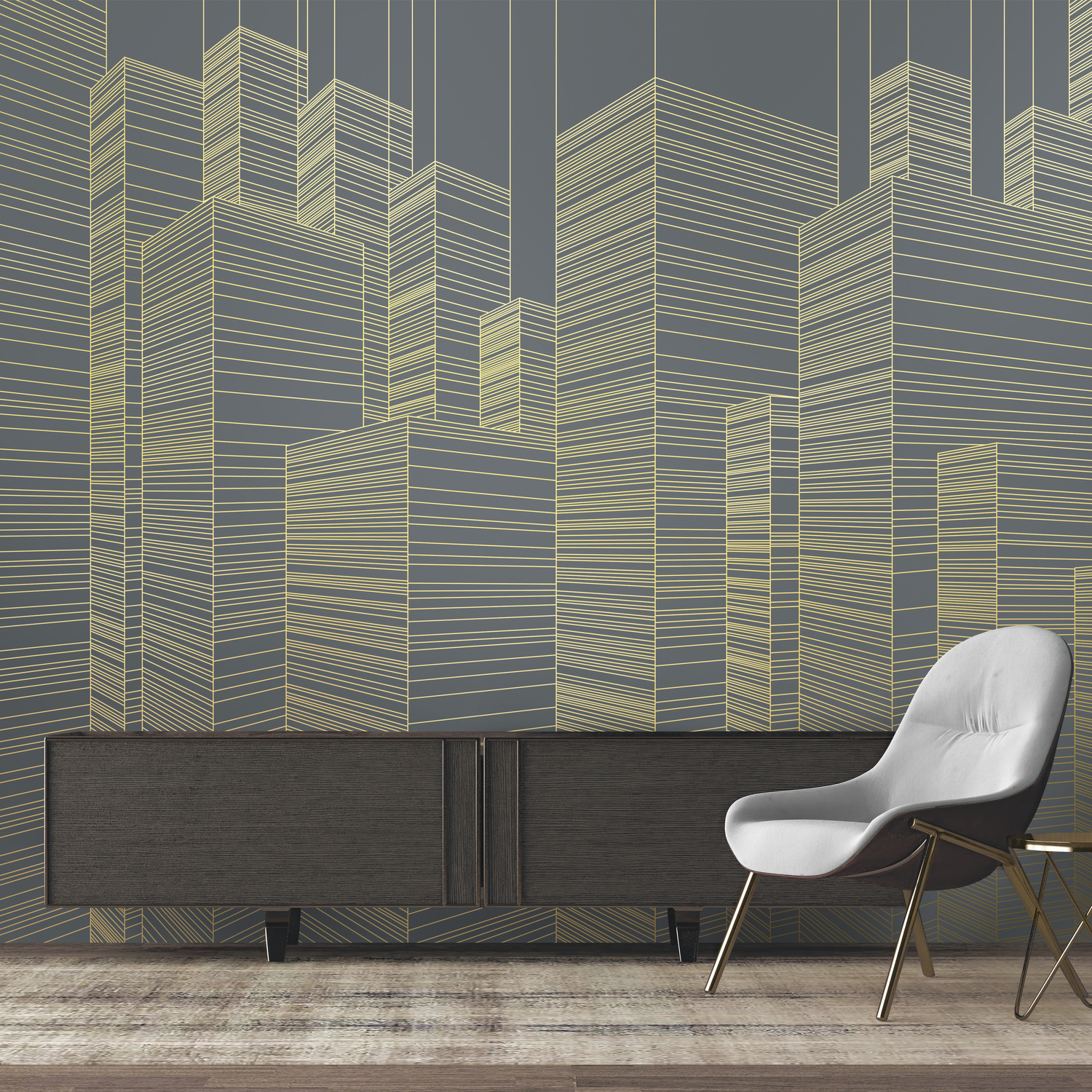 3D модель PINEGIN WALL & FRESCO | Панно Lines-PL098 для категории Текстуры / Стены, обои - превью