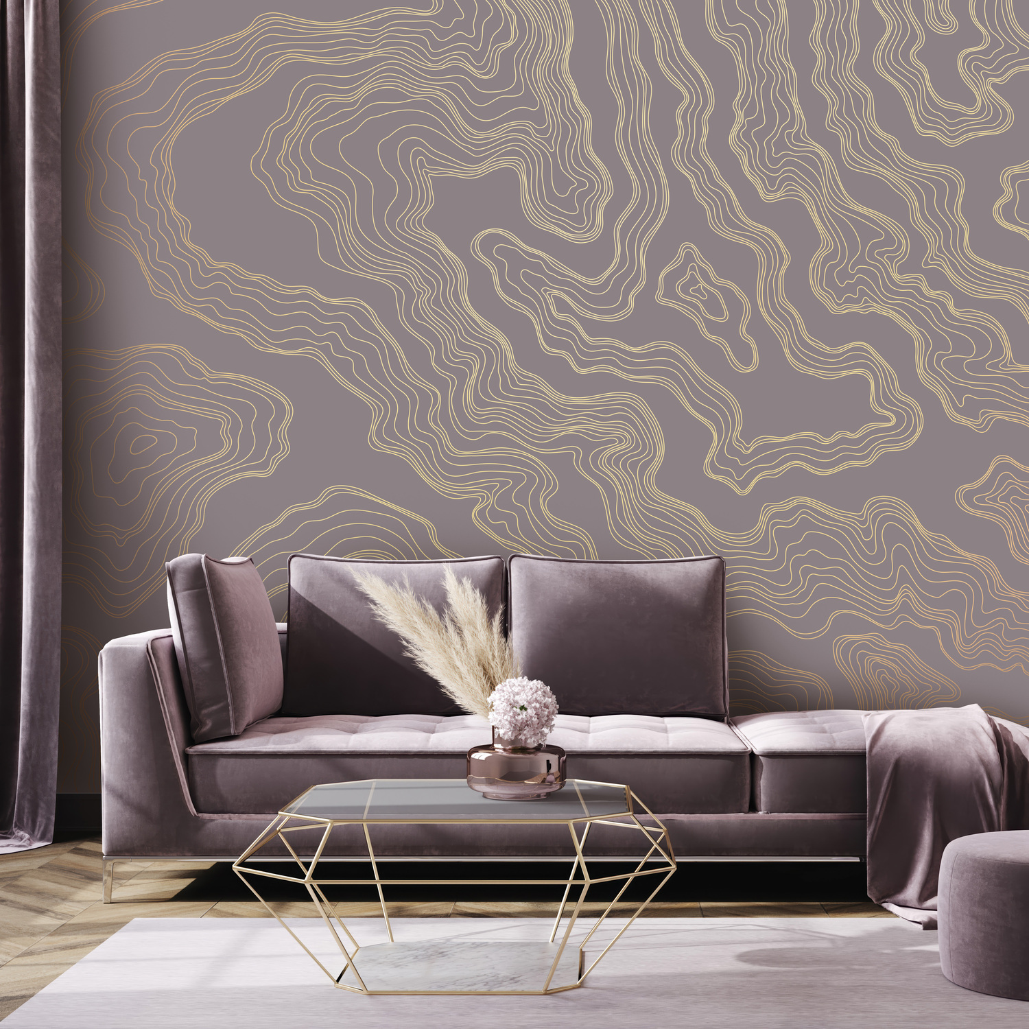 3D модель PINEGIN WALL & FRESCO | Панно Lines-PL054 для категории Текстуры / Стены, обои - превью