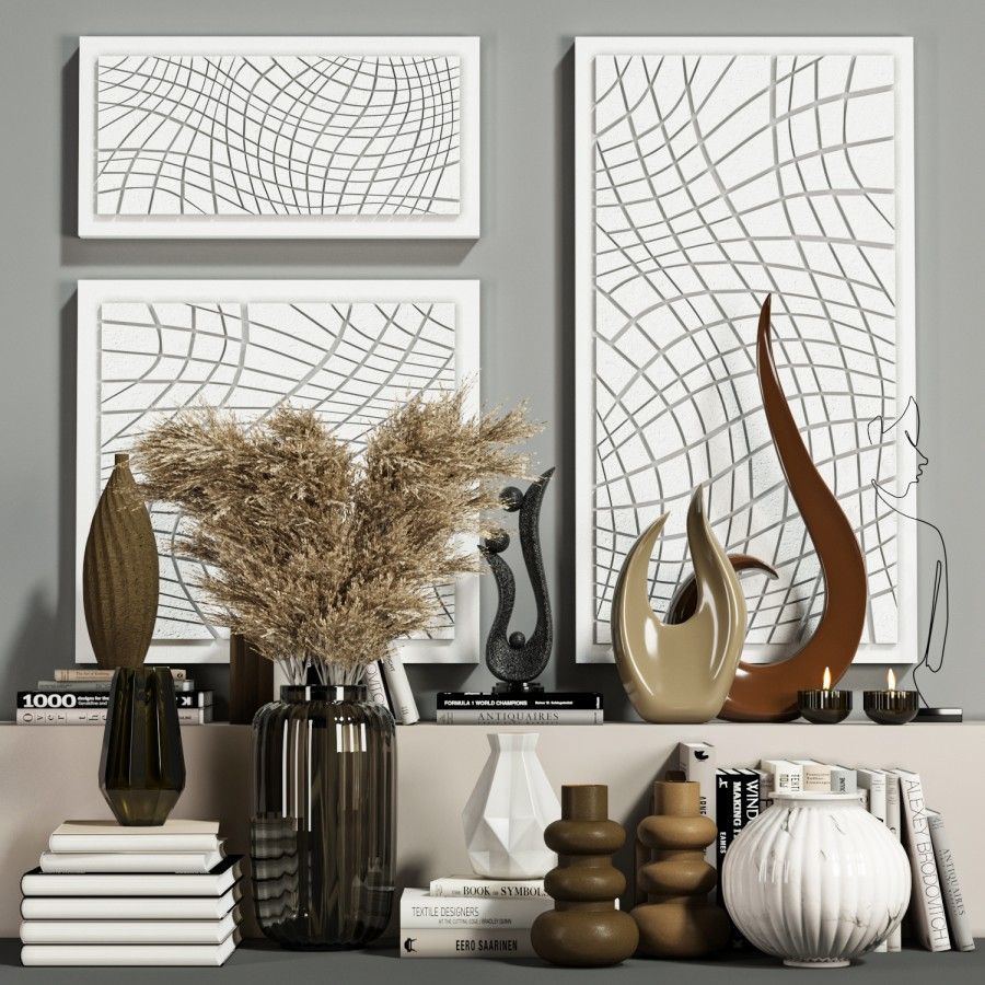 3D модель Decorative Set Vol001 для категории Декор / Декоративные наборы - превью