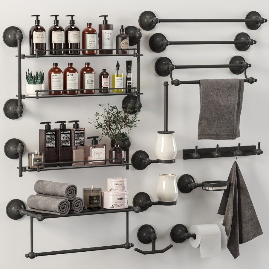3D модель Bathroom Accessories02 для категории Санузел / Декор для санузла - превью