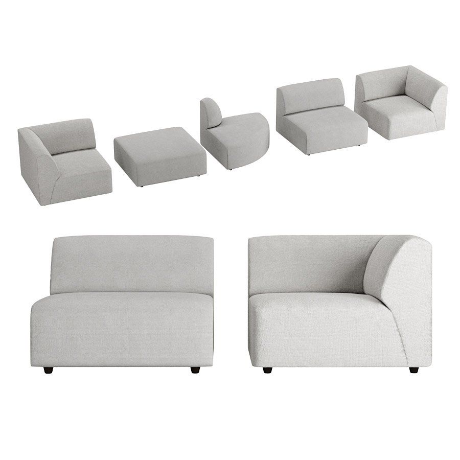 3D модель Hk Living_jax Couch для категории Мебель / Диваны - превью