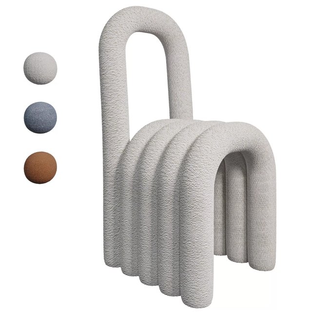 3D модель Creative Cashmere Chair by Apollo для категории Мебель / Стулья - превью