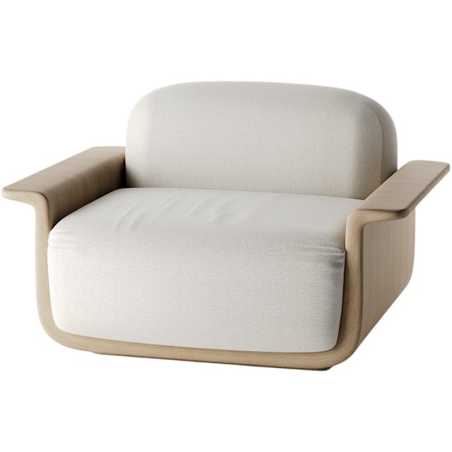 3D модель VAN ROSSUM TENERE ARMCHAIR для категории Мебель / Кресла - превью