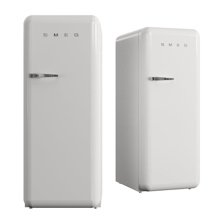 3D модель SMEG 24" Retro-style Fridge, White для категории Кухня / Техника - превью