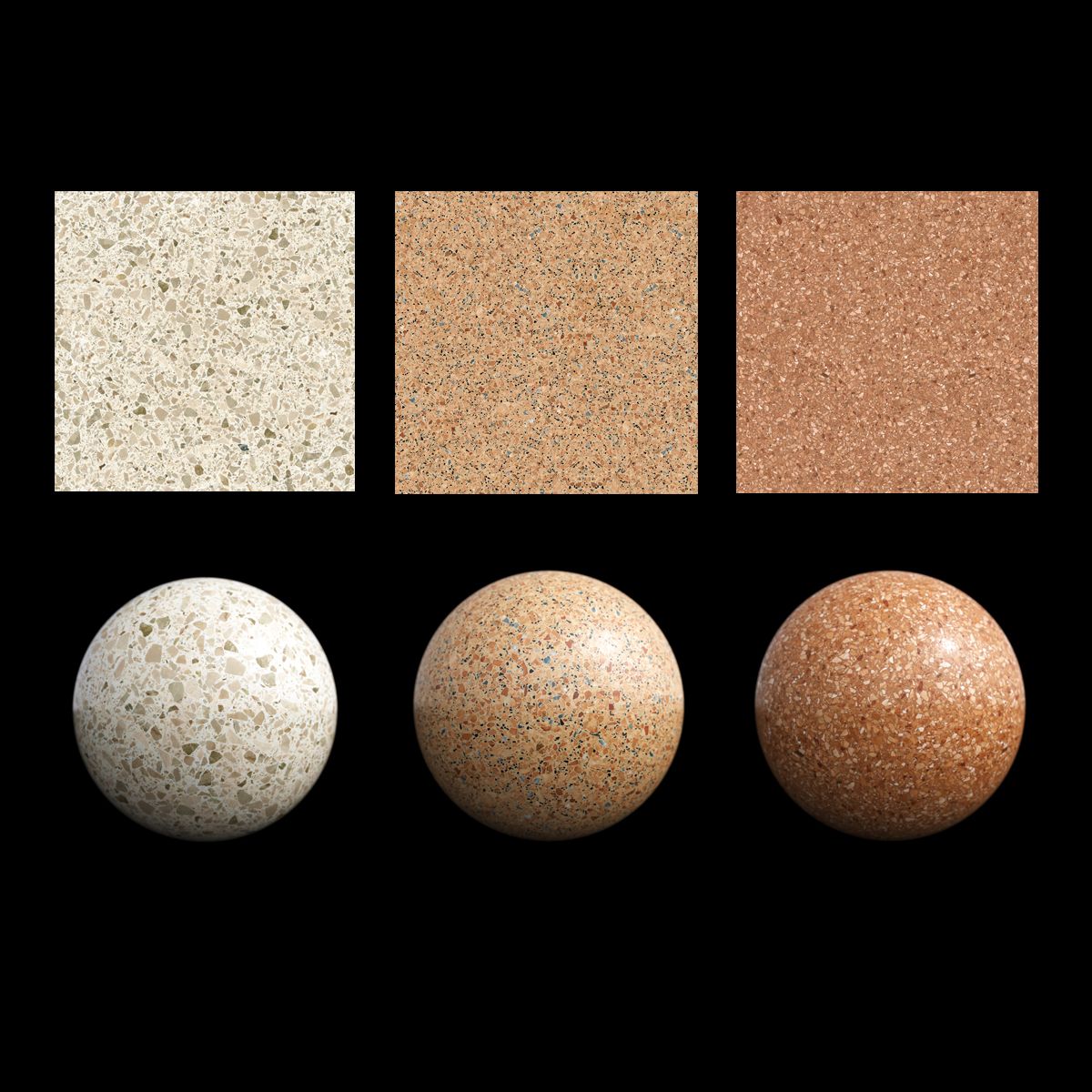 3D модель STONE QUARTZ AGGLOMERATED SET 014 для категории Материалы / Кафель, плитка - превью