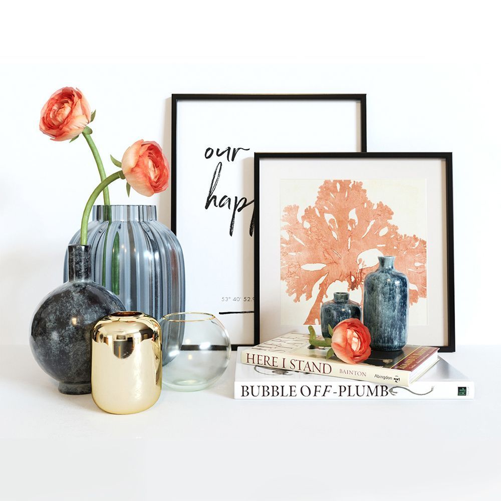 3D модель Ranunculus decorative set для категории Декор / Декоративные наборы - превью