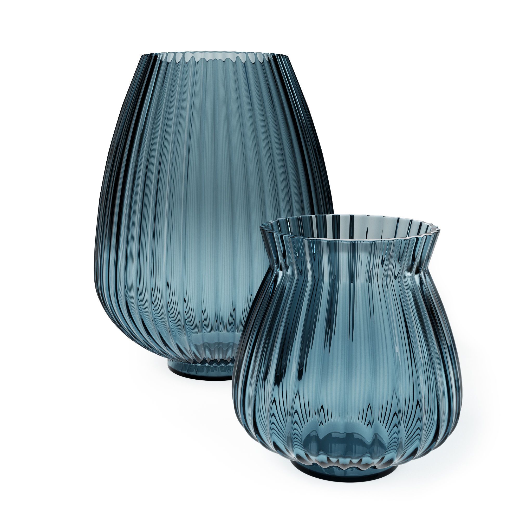 3D модель H and M - Blue Glass Vase для категории Декор / Декоративные наборы - превью
