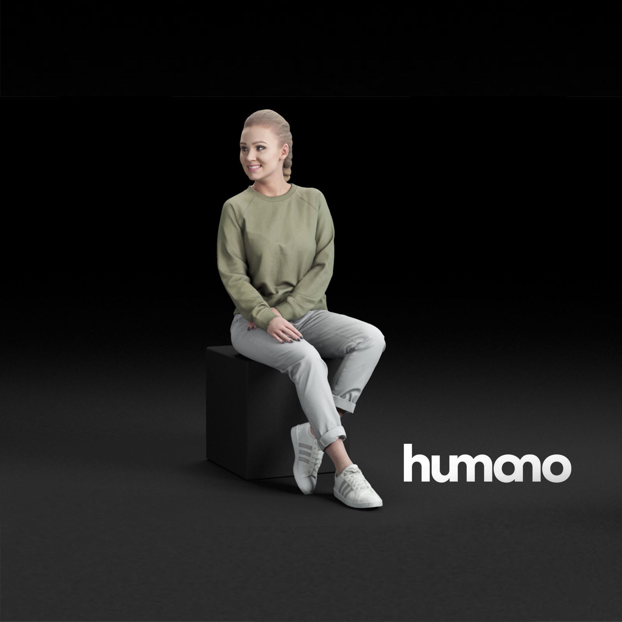 3D модель Humano Casual woman для категории Другие модели / Живые существа - превью