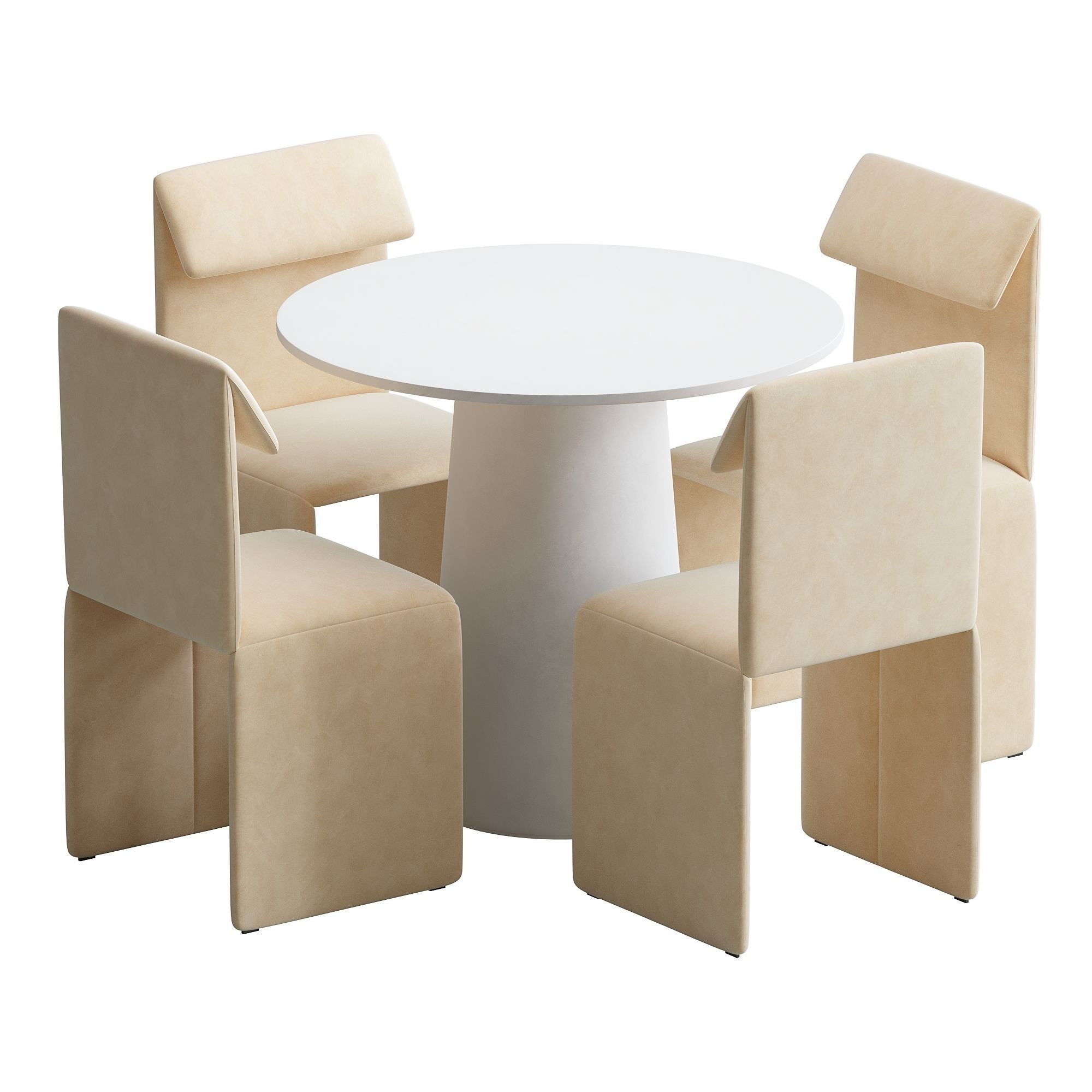 3D модель Sacha chair and p o v table для категории Мебель / Стулья - превью