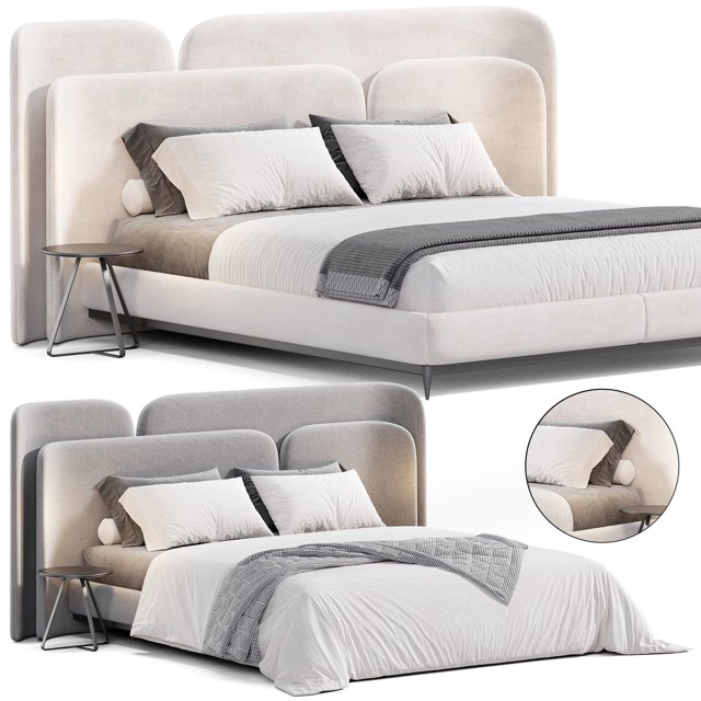 3D модель Lauren bed by Thehighwall для категории Мебель / Кровати - превью