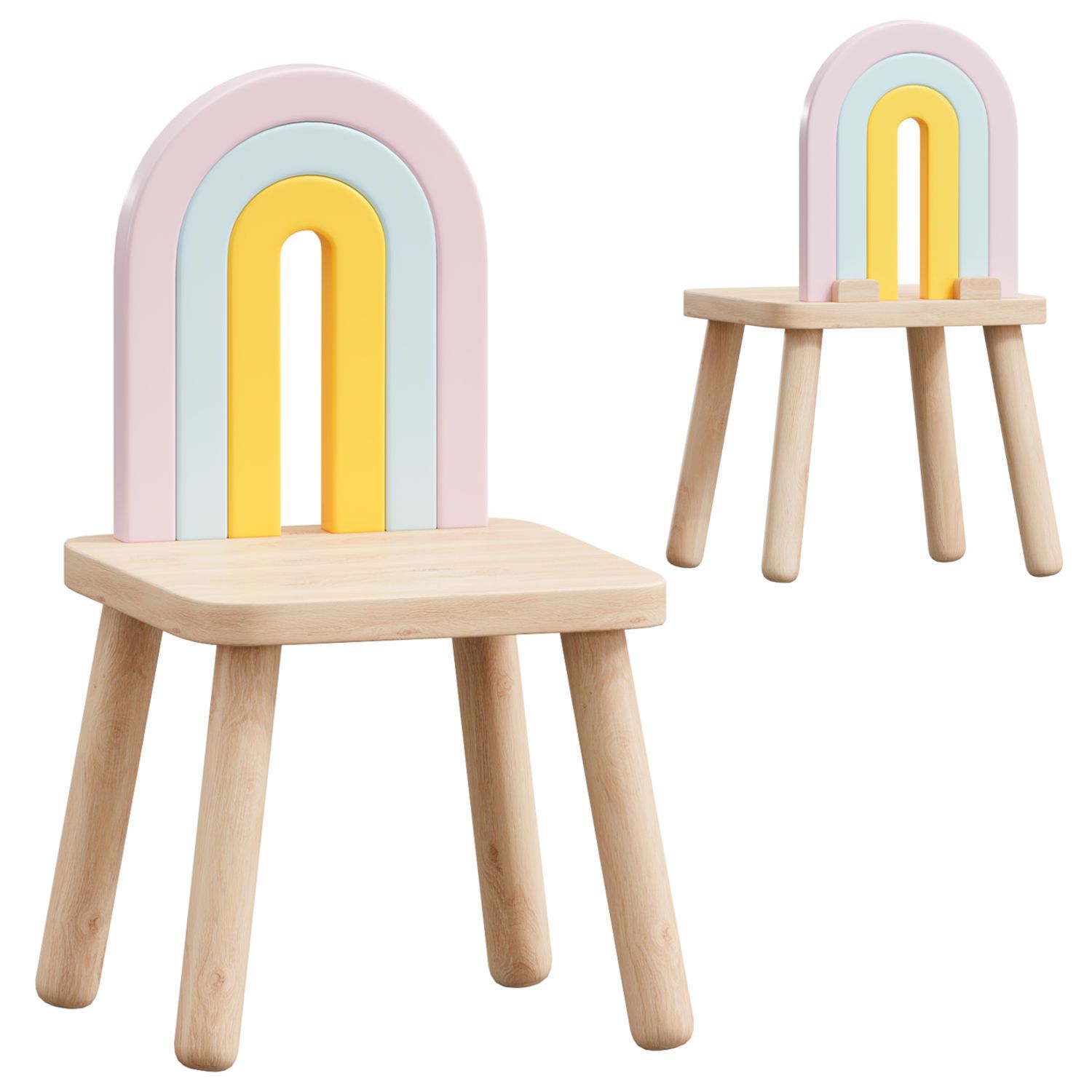 3D модель Mini Rainbow chair для категории Детская / Столы и стулья - превью