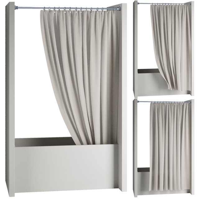 3D модель Bathroom Curtain 3 Set для категории Санузел / Декор для санузла - превью