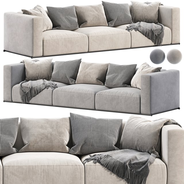 3D модель SHANGAI Sofa 1 By Poliform для категории Мебель / Диваны - превью