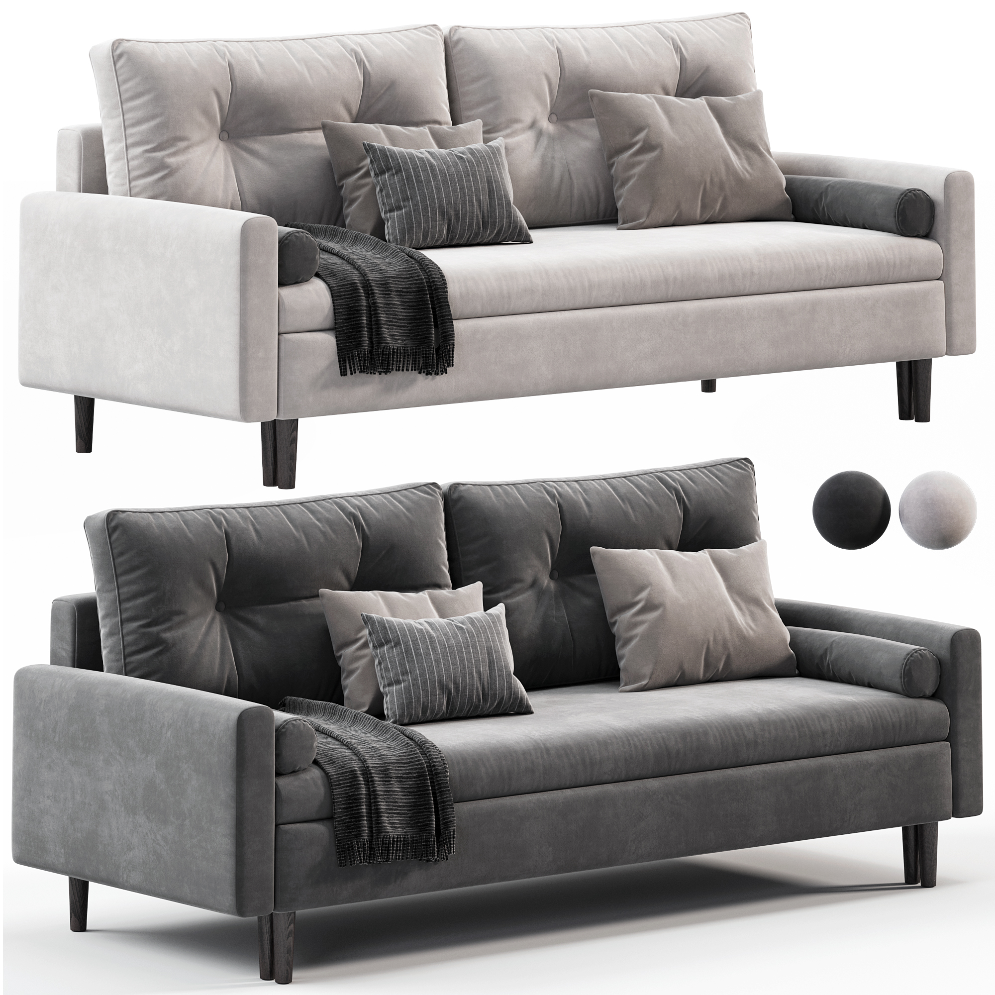 3D модель Numo Sofa by Divan.ru для категории Мебель / Диваны - превью