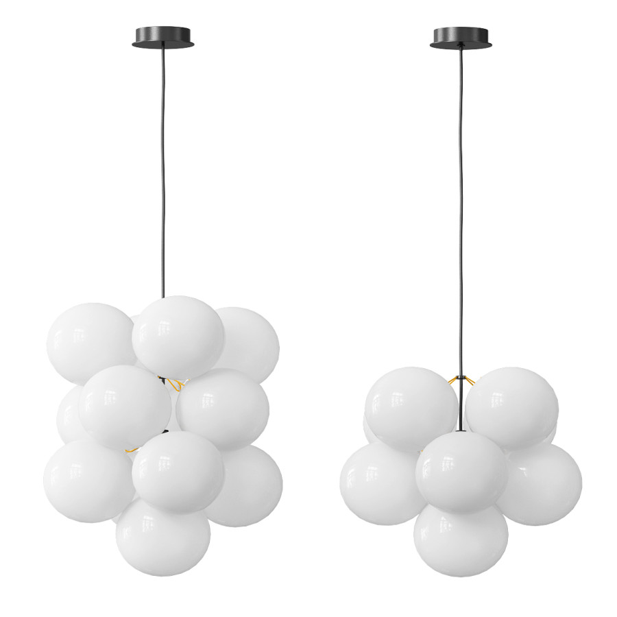 3D модель Small Frosted Bubble Pendant Light для категории Освещение / Подвесные светильники - превью