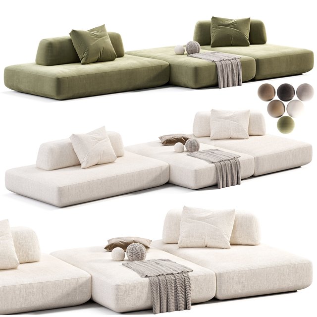 3D модель Boca Tommy Sofa для категории Мебель / Диваны - превью