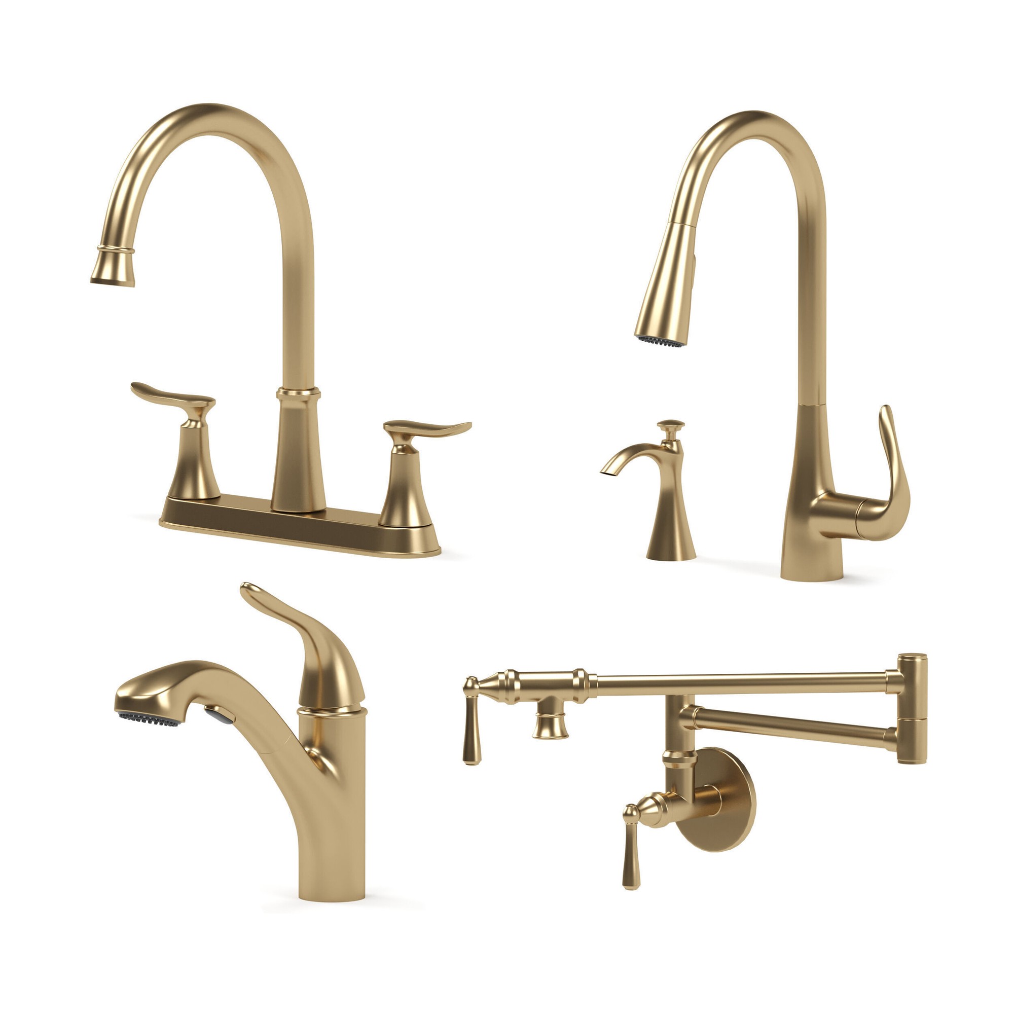 3D модель MOEN kitchen faucets для категории Кухня / Смеситель - превью
