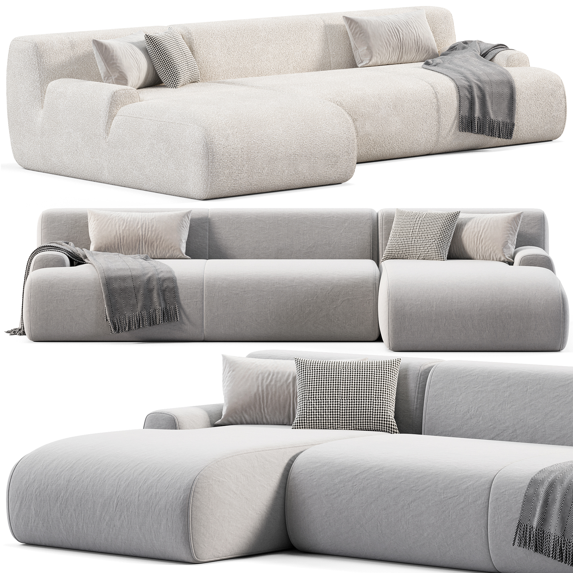 3D модель Meridiani Norton sofa для категории Мебель / Диваны - превью