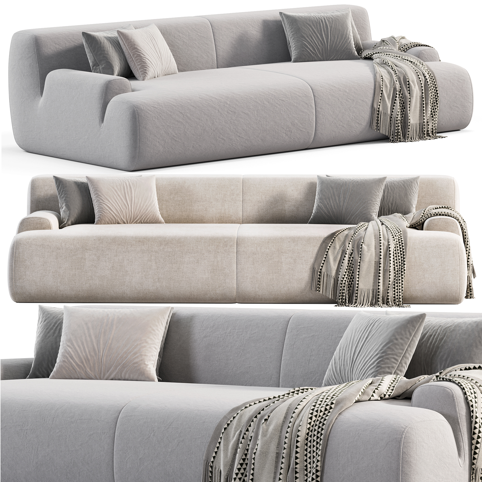 3D модель Meridiani Norton sofa 2 для категории Мебель / Диваны - превью