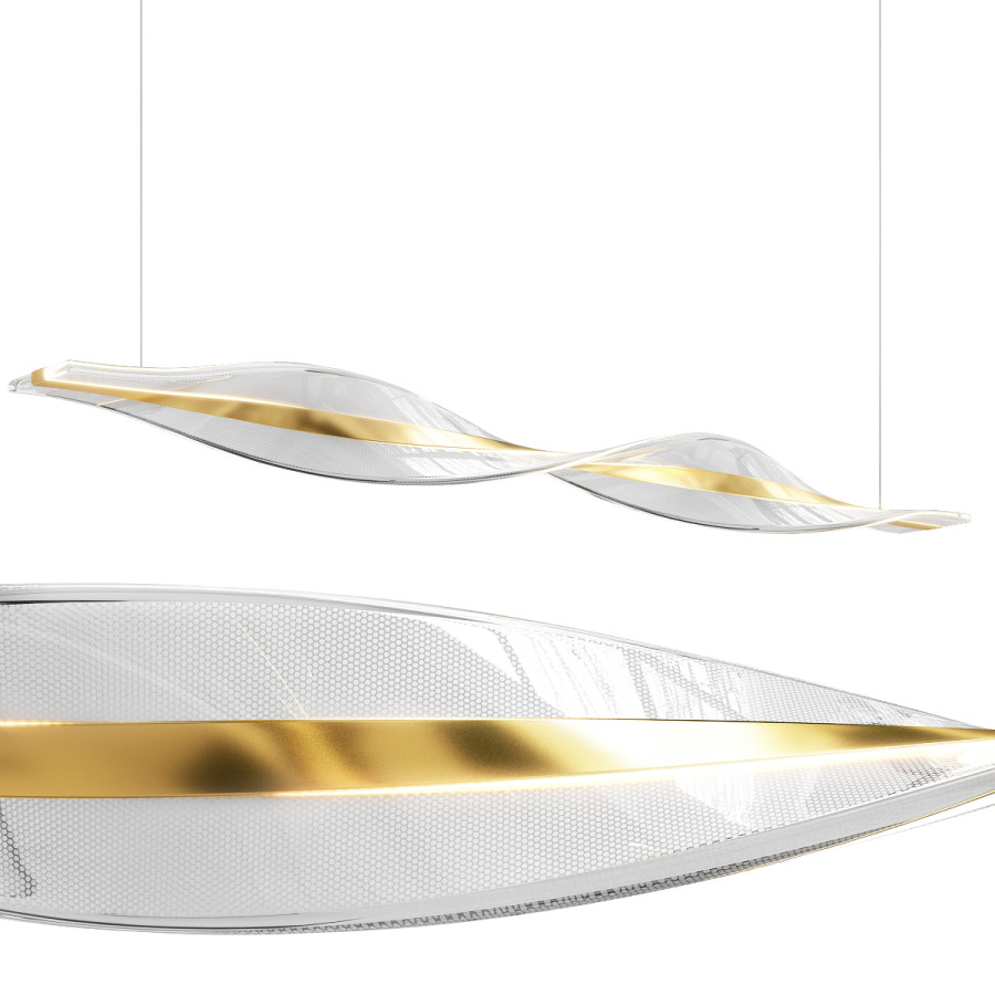 3D модель Spiral Nordic Style Chandelier для категории Освещение / Подвесные светильники - превью