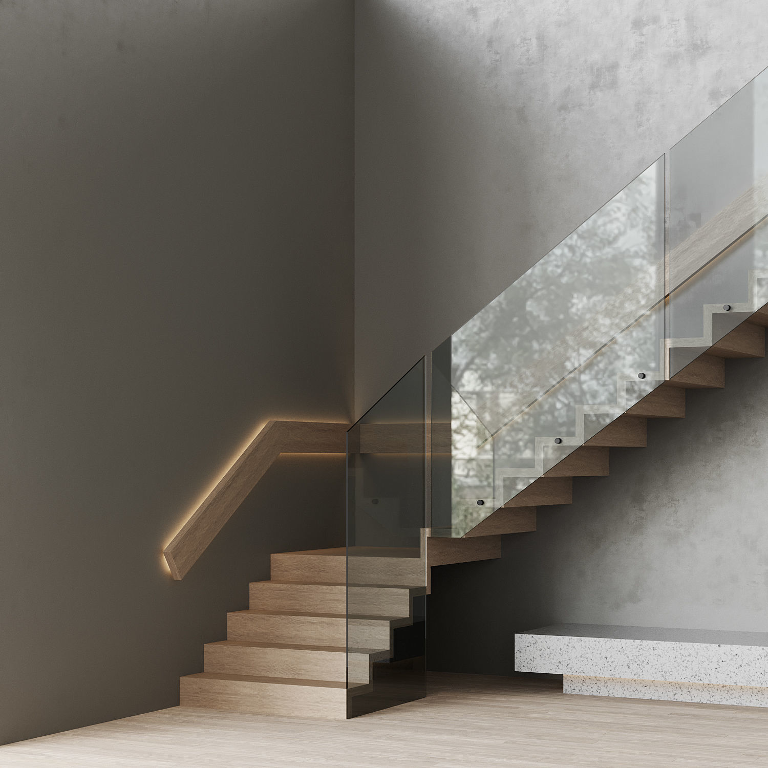 3D модель Modern Stairs для категории Другие модели / Лестницы - превью