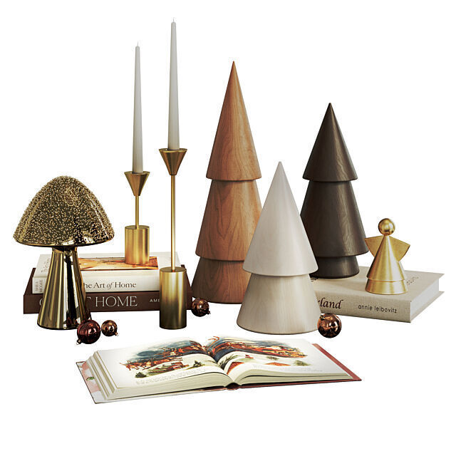3D модель Decorative Set for New Year and Christmas для категории Декор / Декоративные наборы - превью