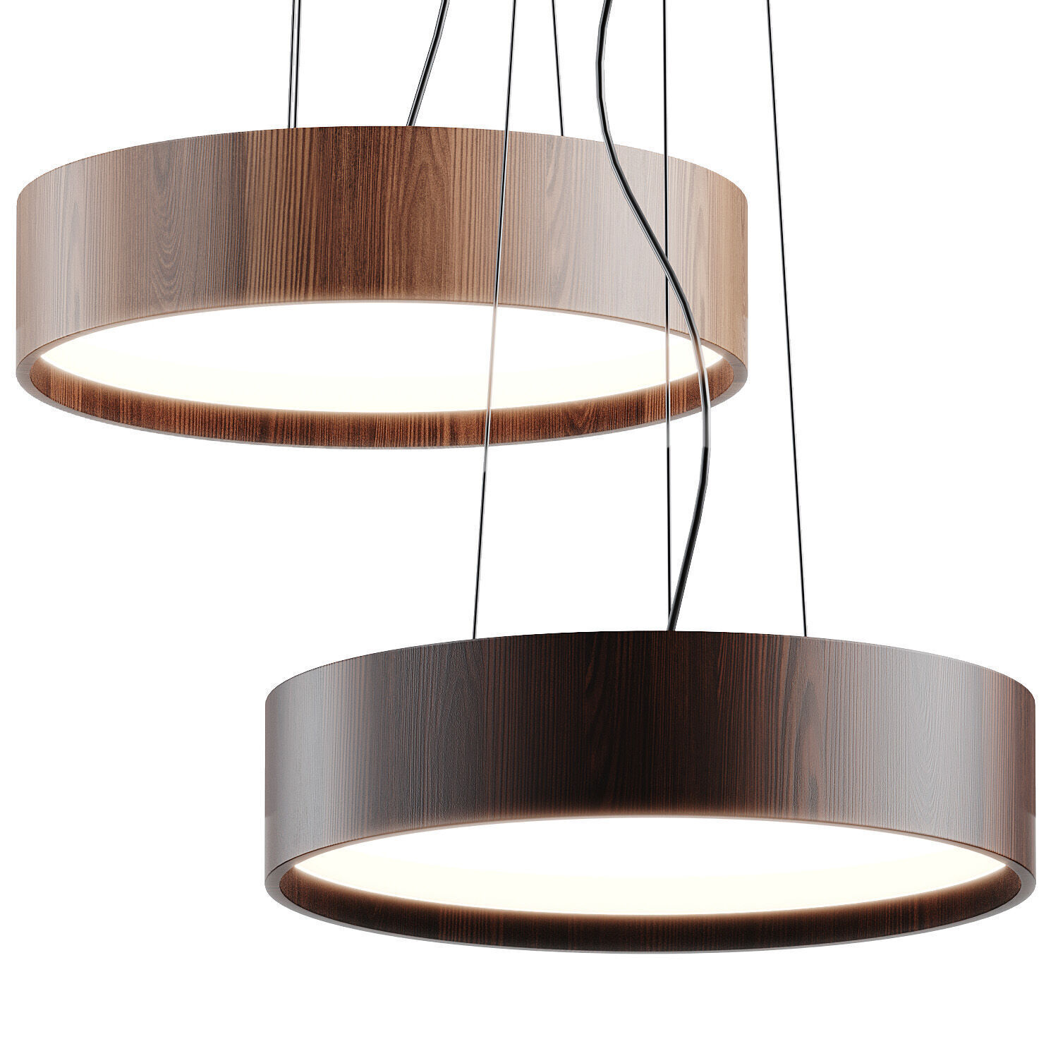 3D модель Valaisin Gronlund Oak Walnut Pendant Lamp для категории Освещение / Подвесные светильники - превью