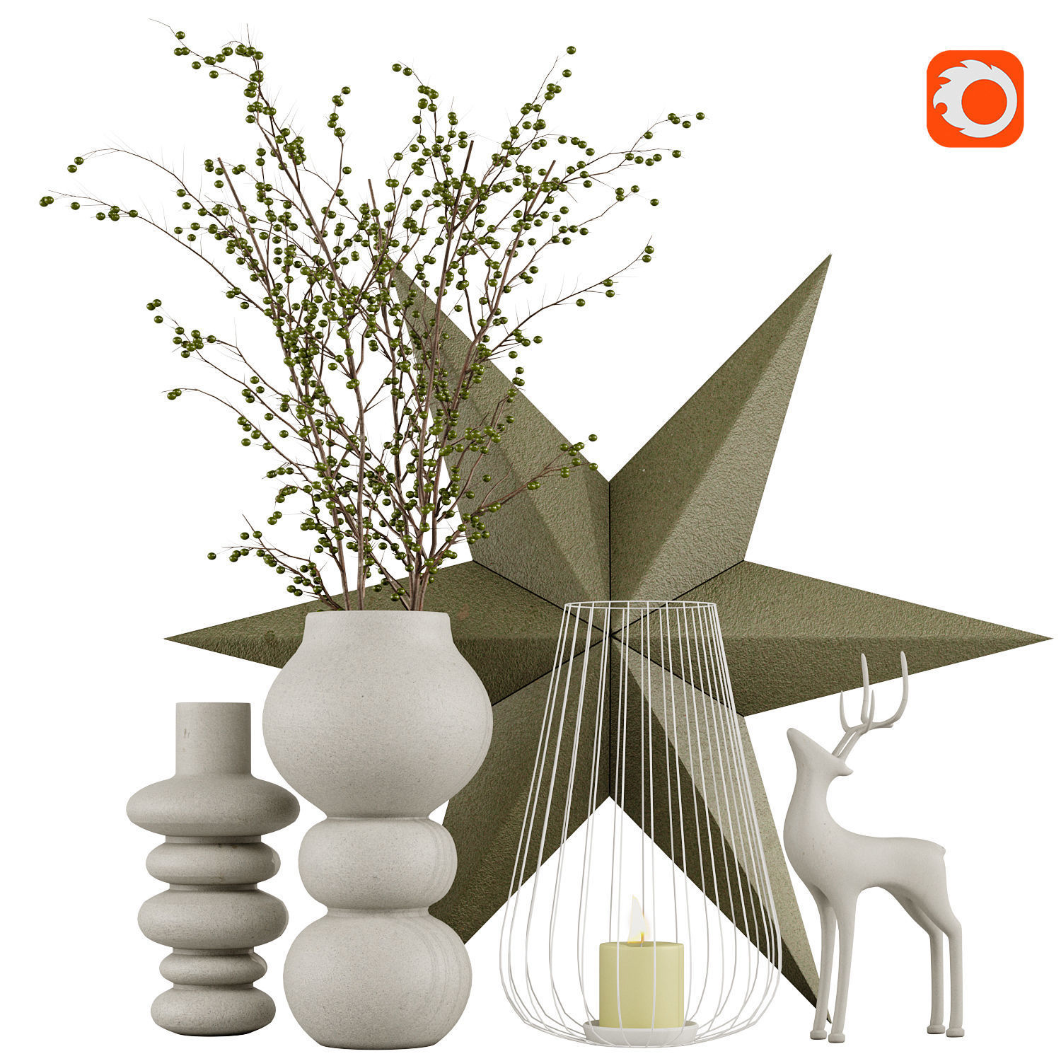 3D модель Decorative set 11 для категории Декор / Декоративные наборы - превью