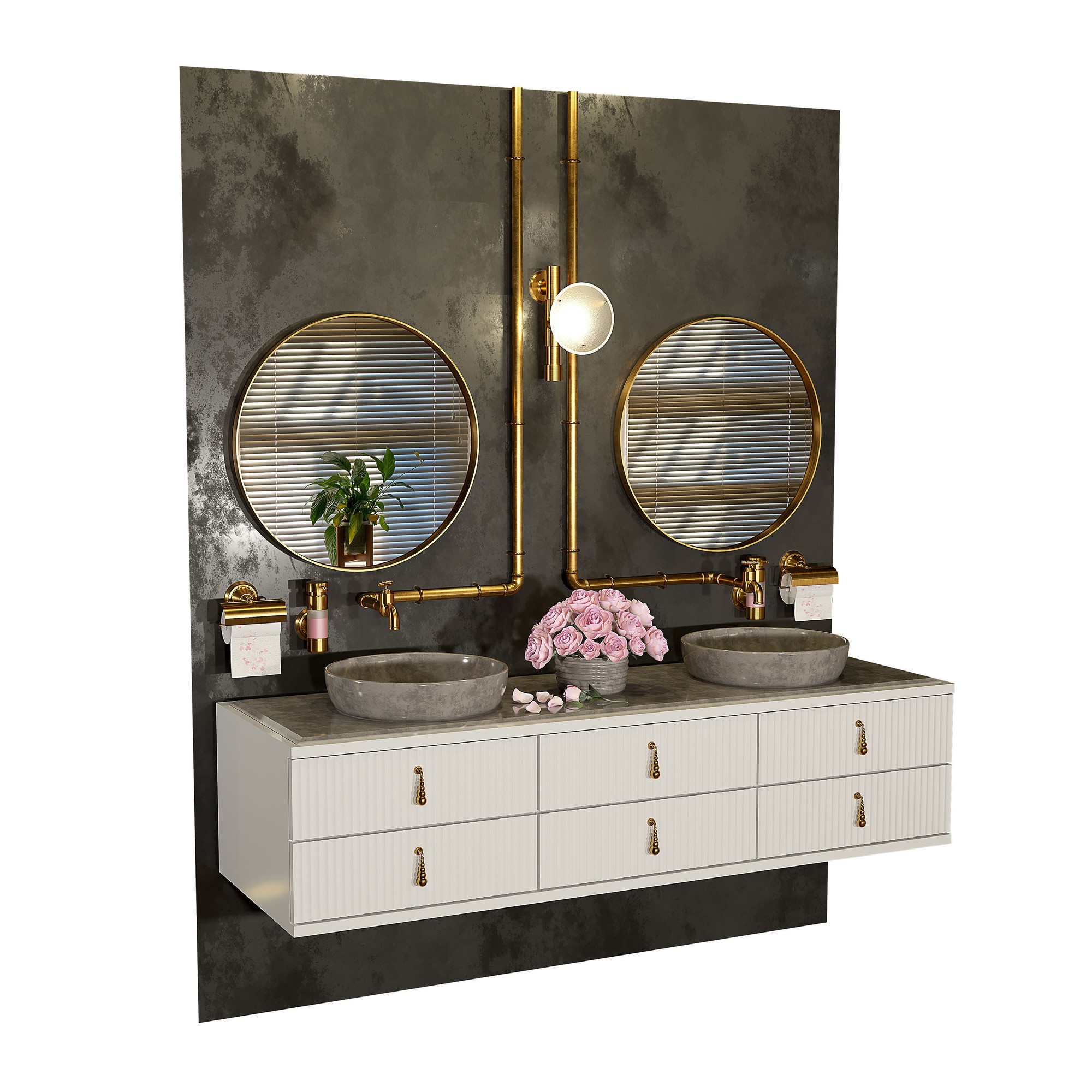 3D модель Bathroom_furniture для категории Санузел / Мебель санузла - превью