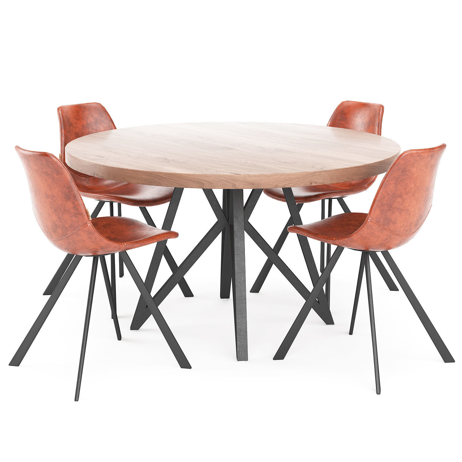 3D модель Dining set 07 для категории Мебель / Стол + стул - превью
