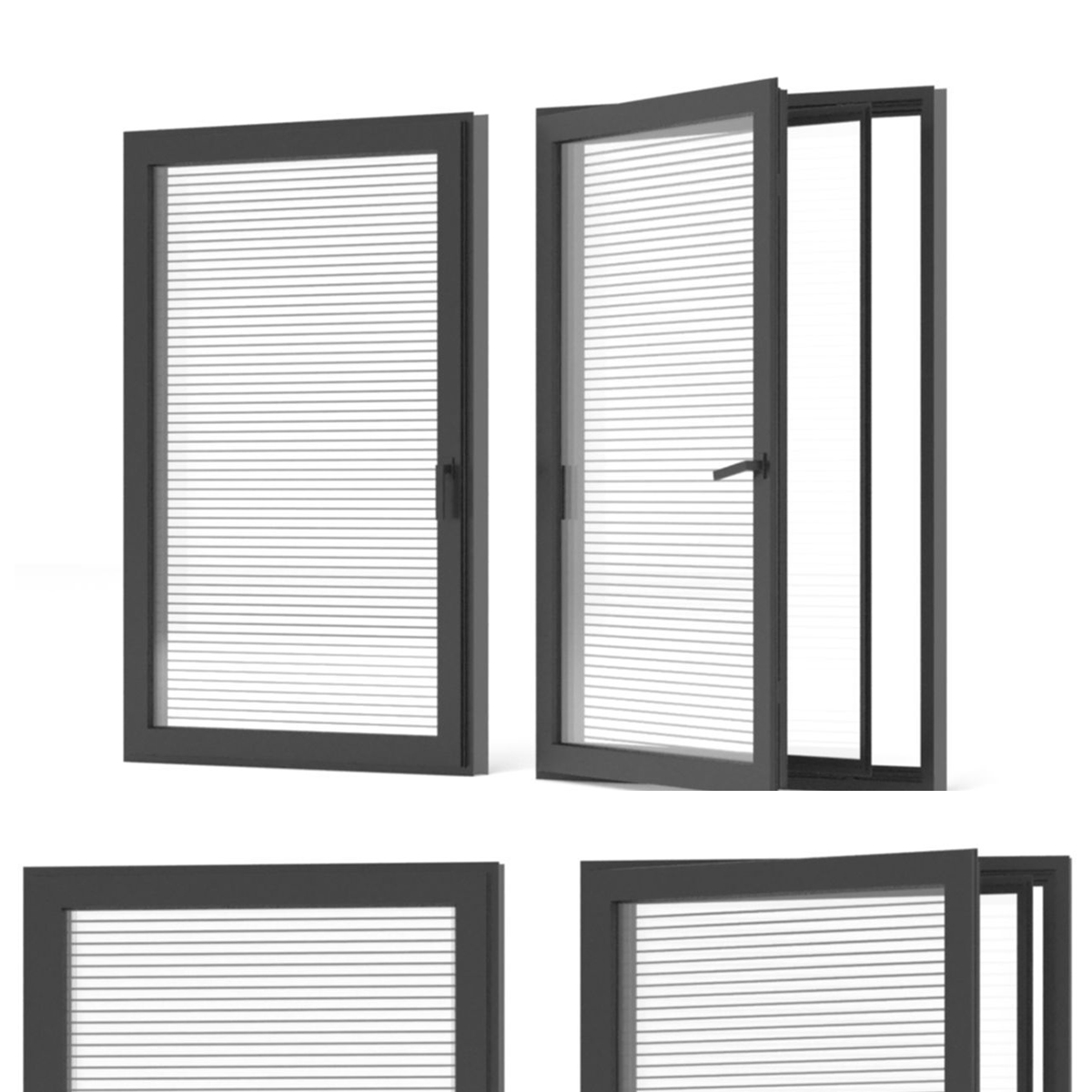 3D модель WINDOWS with lines like blinds для категории Другие модели / Окна - превью