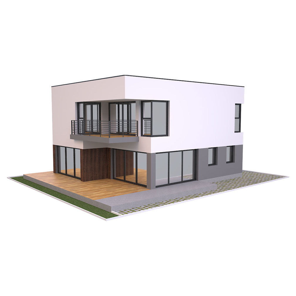 3D модель Modern House 1 для категории Экстерьер / Здание - превью