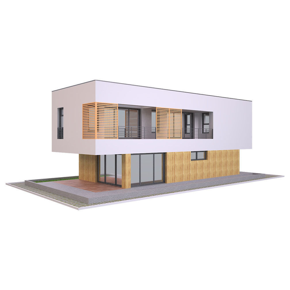 3D модель Modern House 2 для категории Экстерьер / Здание - превью