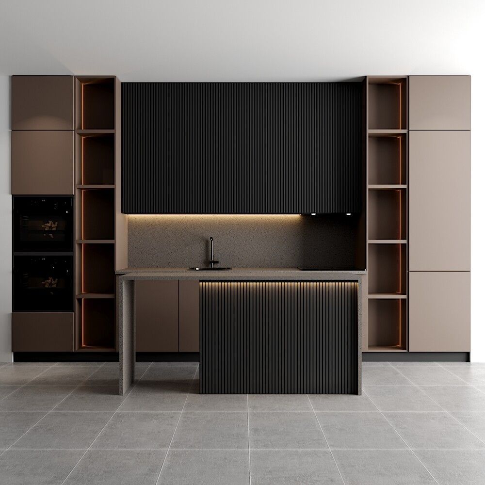 3D модель Modern kitchen 2 для категории Кухня / Кухни - превью