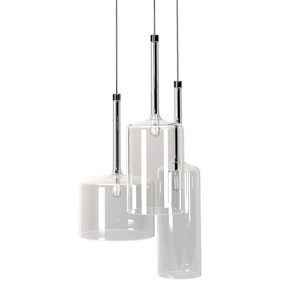 3D модель Crystal Bottle-Shaped Pendant Light для категории Освещение / Подвесные светильники - превью
