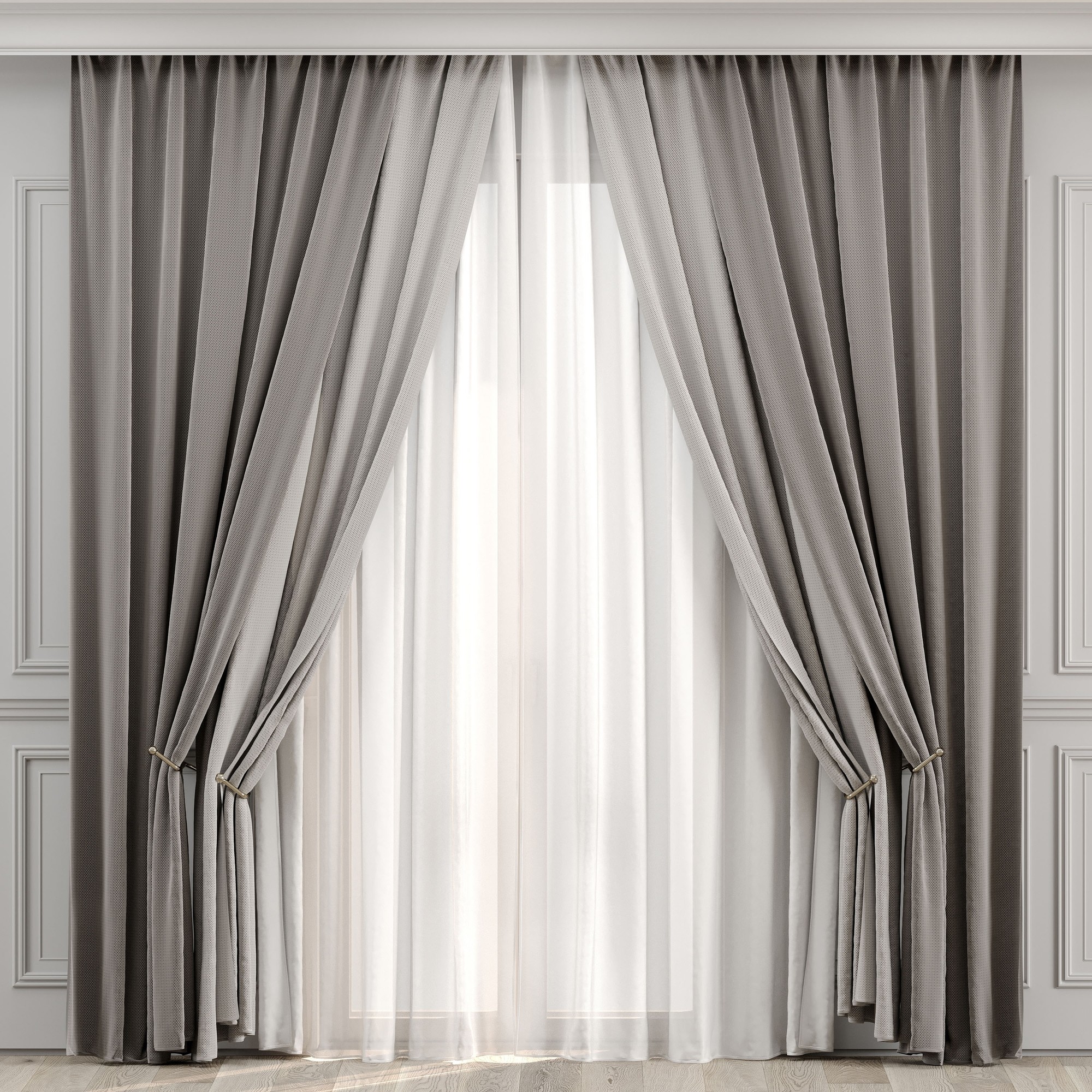 3D модель CURTAINS-527C для категории Другие модели / Шторы - превью